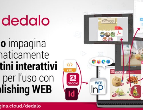 Crea un unico volantino promozionale per l’uso cartaceo e interattivo